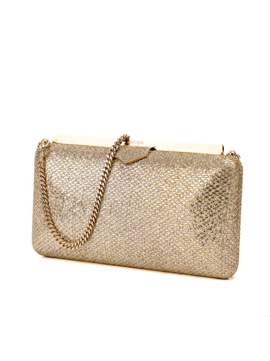 Glitter Ellipse Clutch Bag Medium