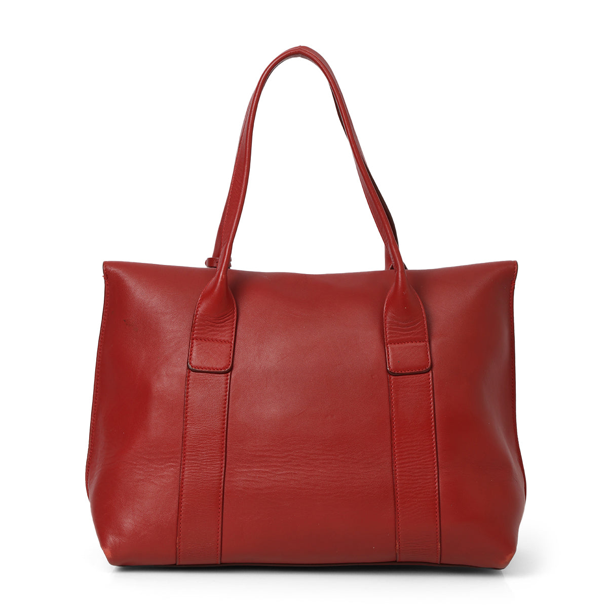 Maroon Barlo Nappa Calf Leather Medium Sookie Satchel Bag