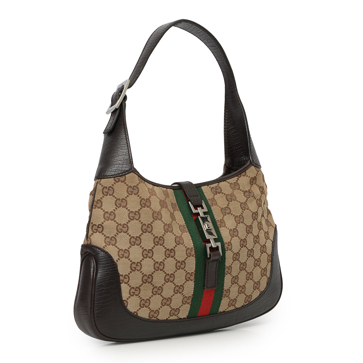 GG Canvas Brown/Beige Jackie Medium Vintage Bag