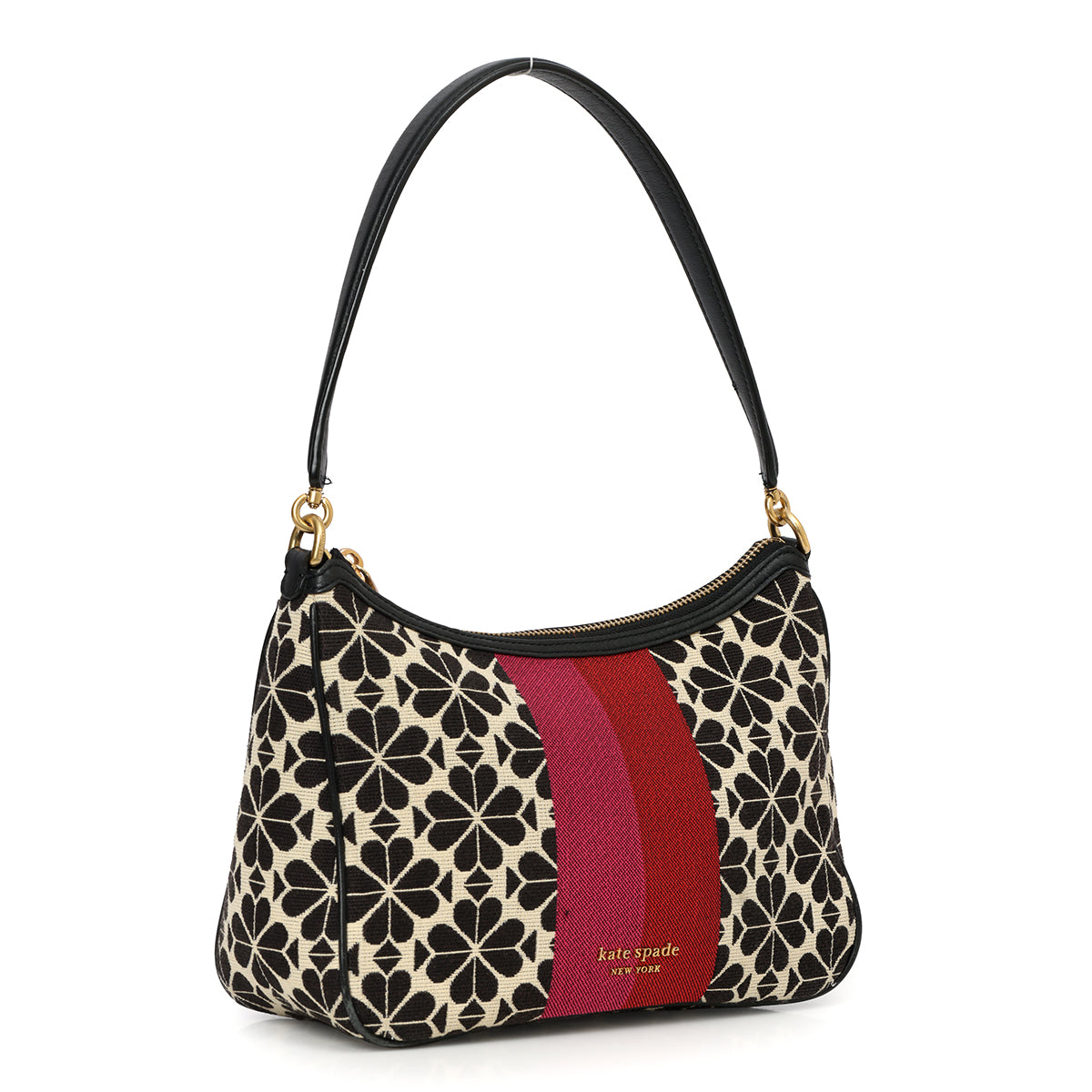 Flower Jacquard Stripe Sam Small Convertible Shoulder Bag