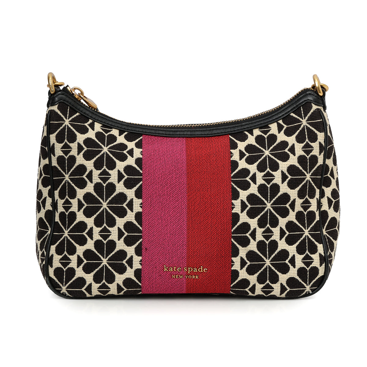 Flower Jacquard Stripe Sam Small Convertible Shoulder Bag