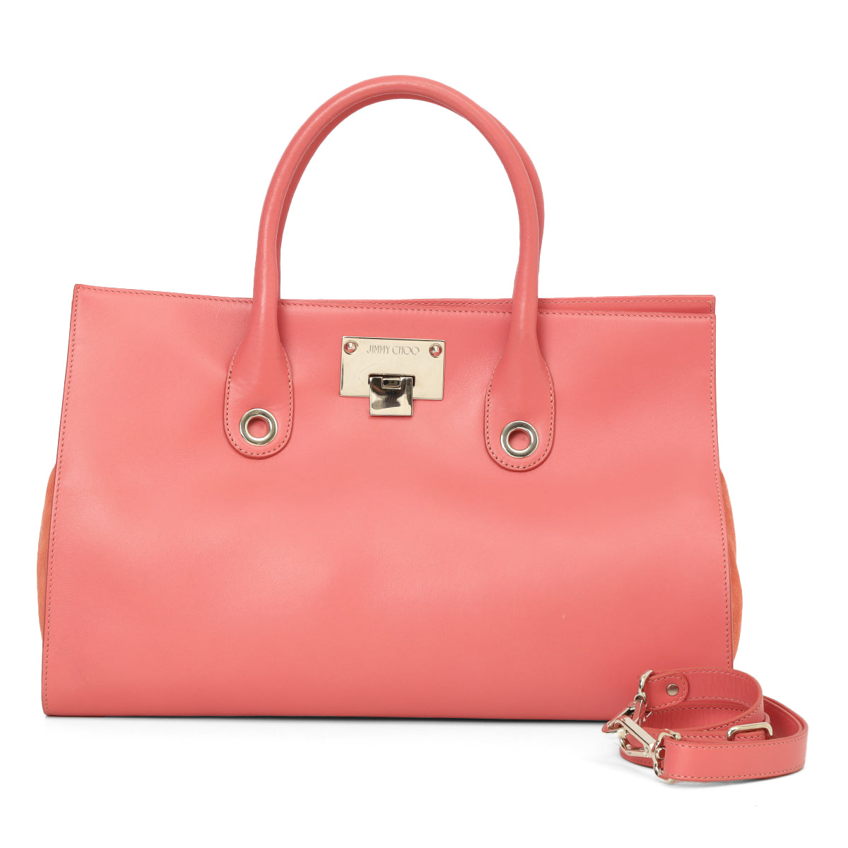 Smooth Leather And Suede Tote Bag One Size