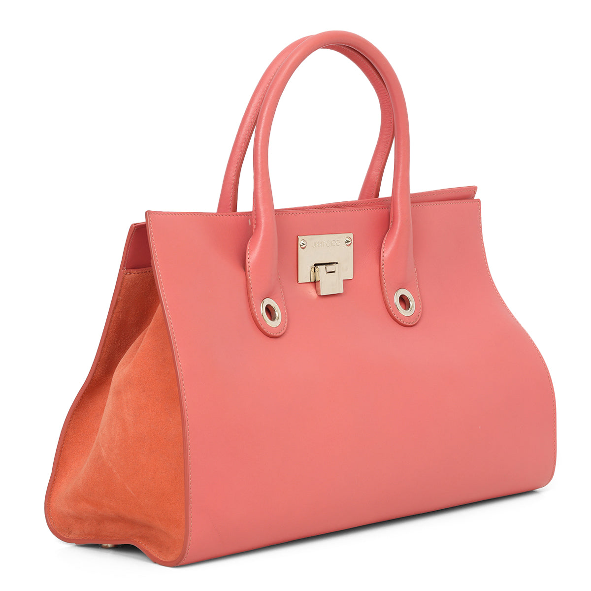 Smooth Leather And Suede Tote Bag One Size