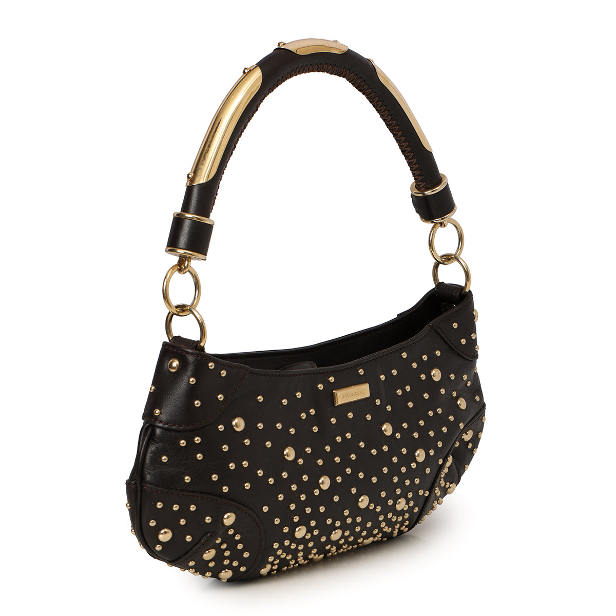 Studded Cadet Black Shoulder Bag