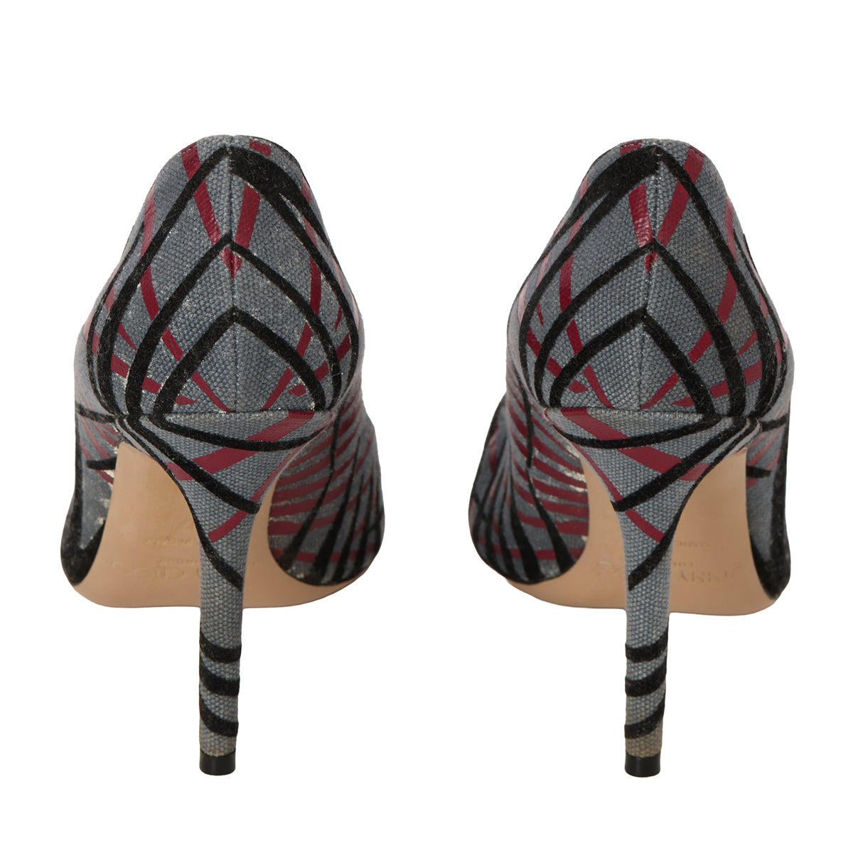 Multicolor Canvas Abel Pointed Toe Pumps EU 37, UK 4, US 6.5