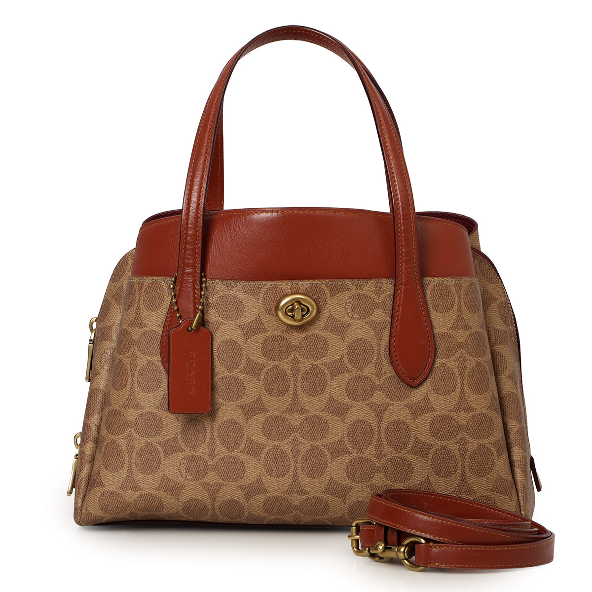 Beige/Brown Lora Carryall 30 in Signature Canvas