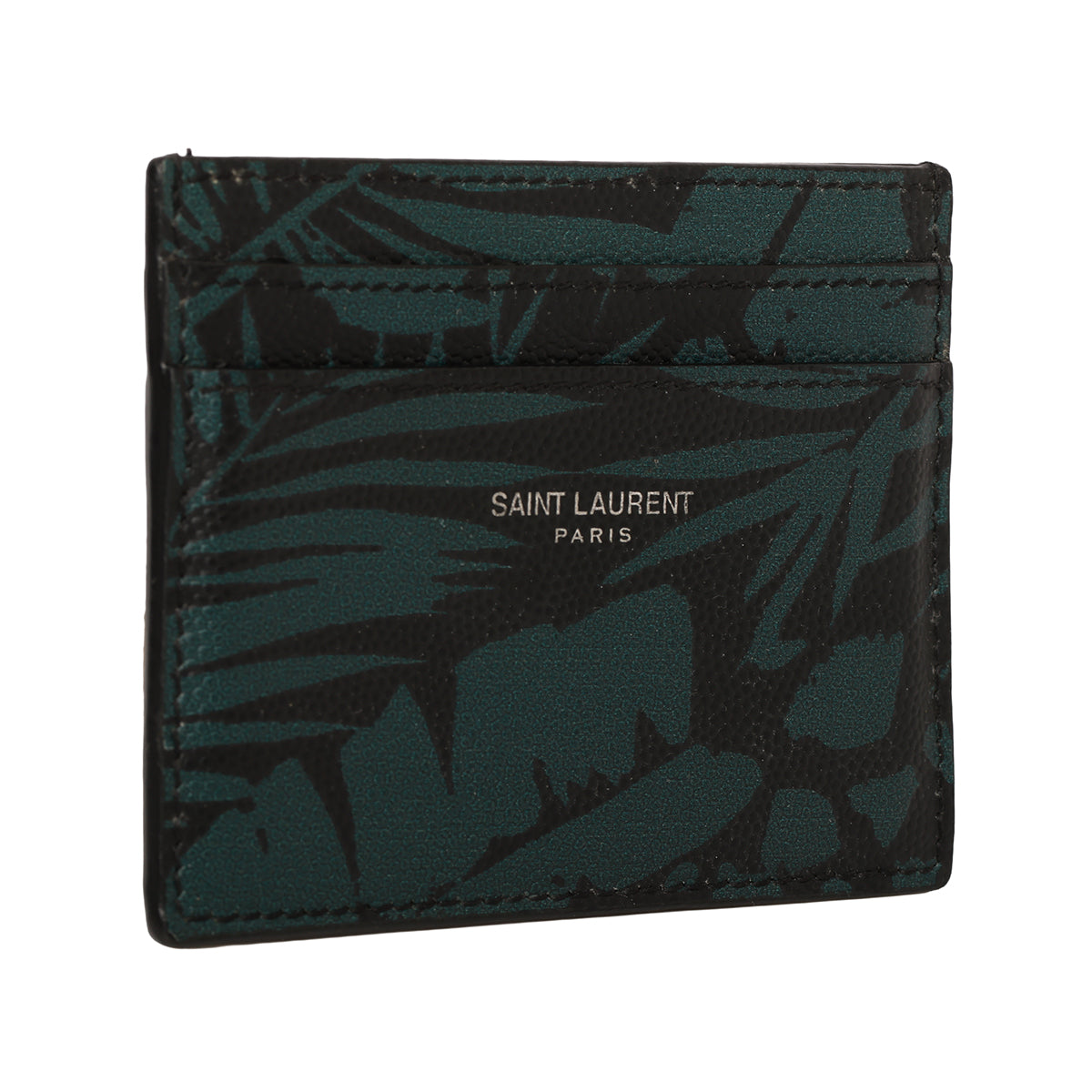 Balck And Green Palm Tree Card Holder