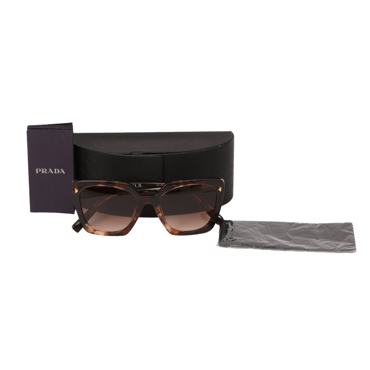 Brown Prada Symbole Acetate Sunglasses