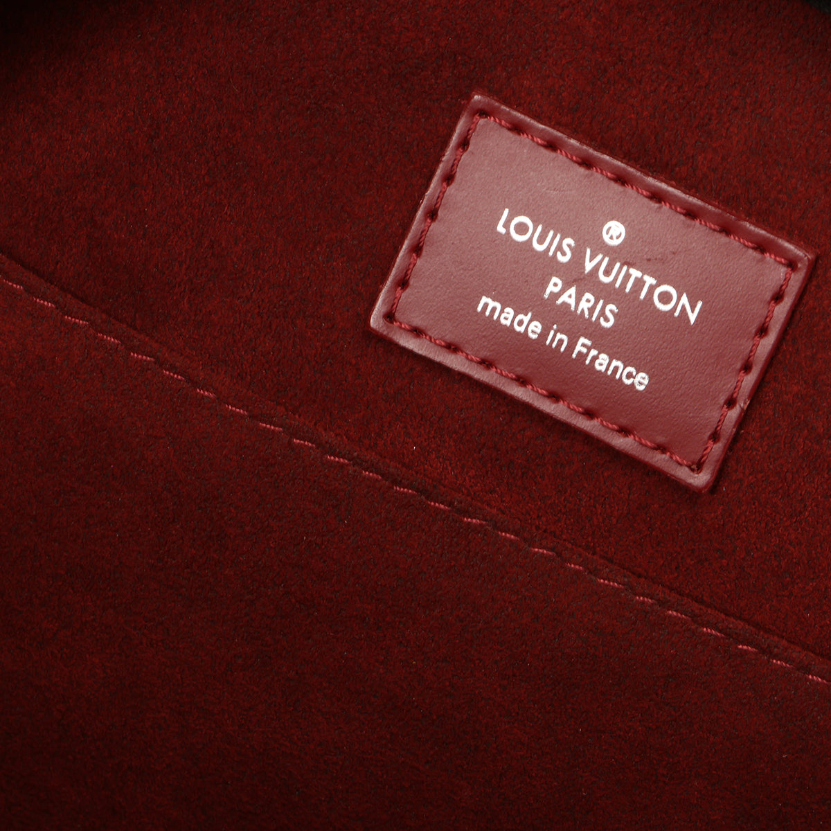 Maroon Epi Leather Jasmin Bag- One Size