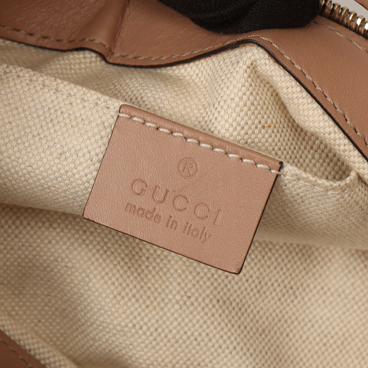 Brown Guccissima Mayfair Pochette Beige