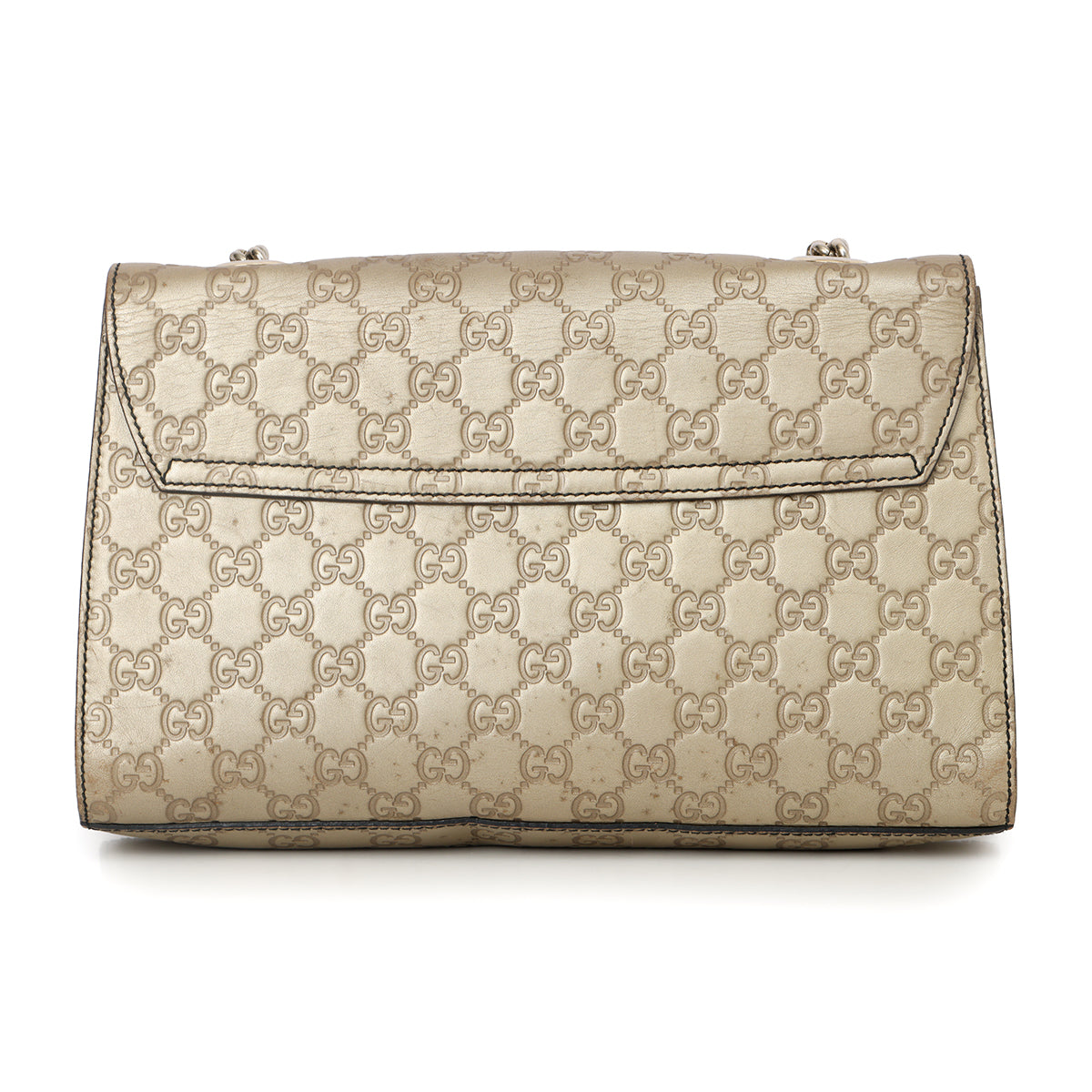 Medium Gold GG Signature Emily Chain Shoulder Bag