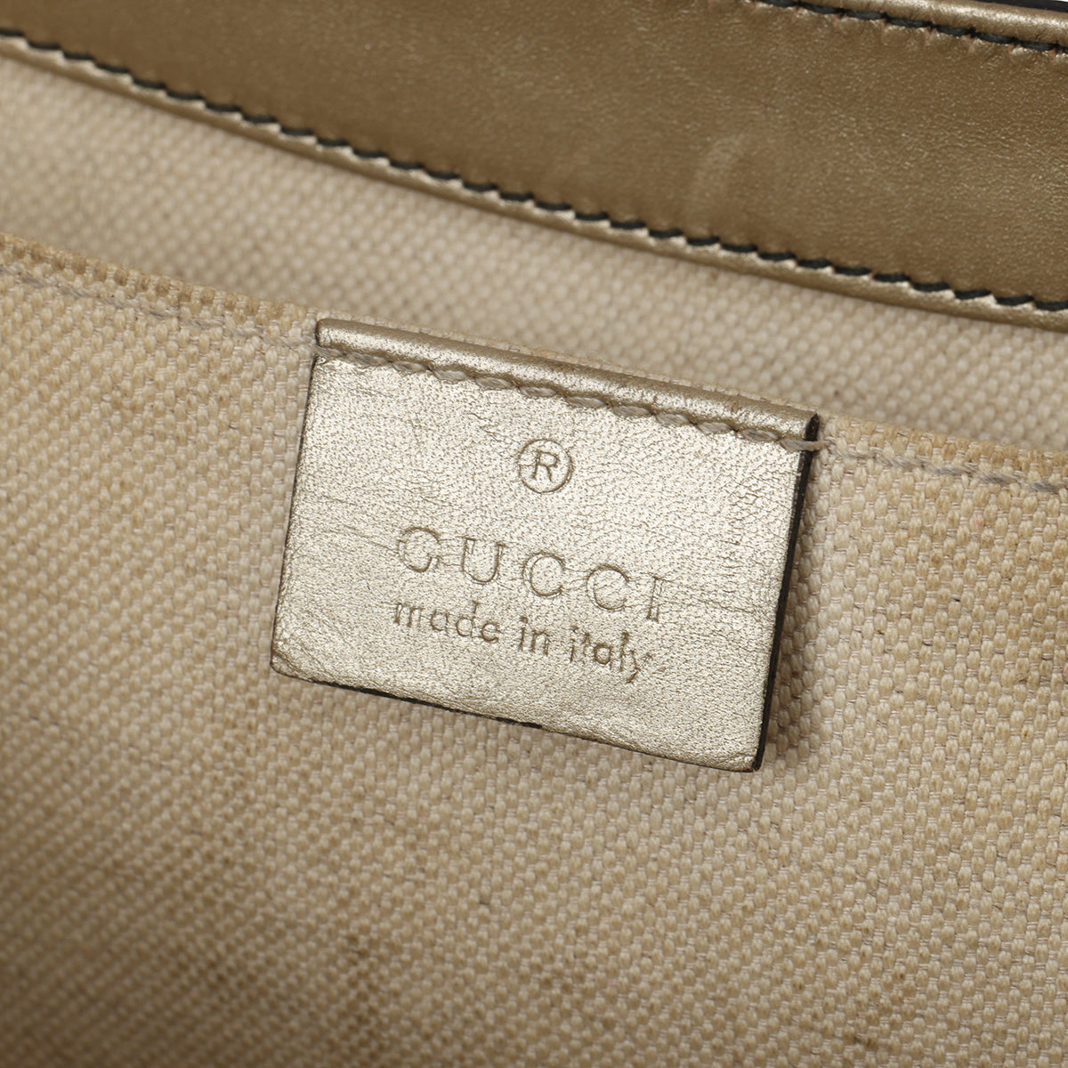 Medium Gold GG Signature Emily Chain Shoulder Bag