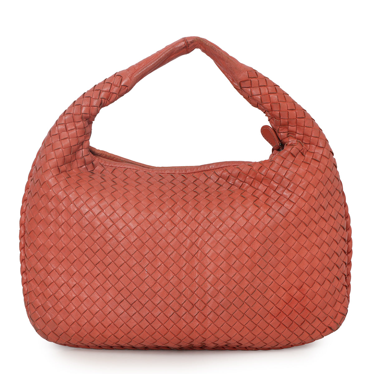 Veneta Brick Medium Veneta Woven Hobo Bag