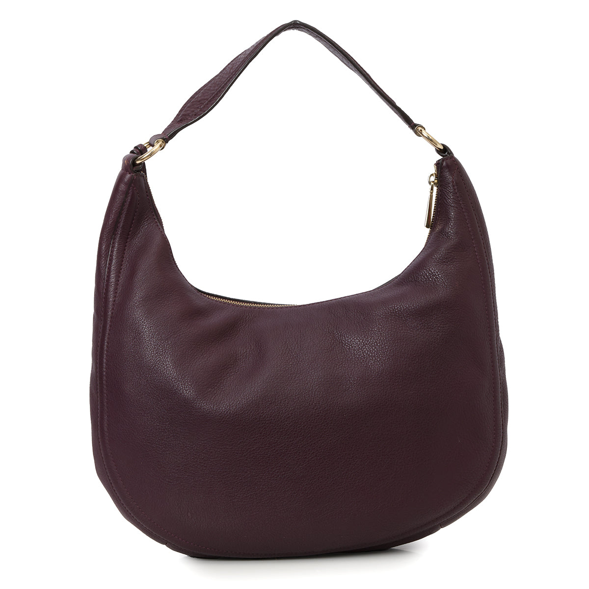 Damson Lydia Large Leather Shoulder Bag
