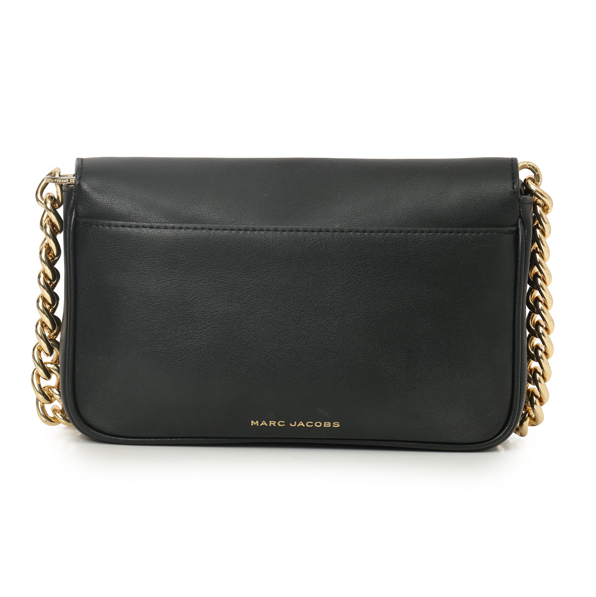 The J Marc Black Shoulder Bag with Detachable Strap- One Size