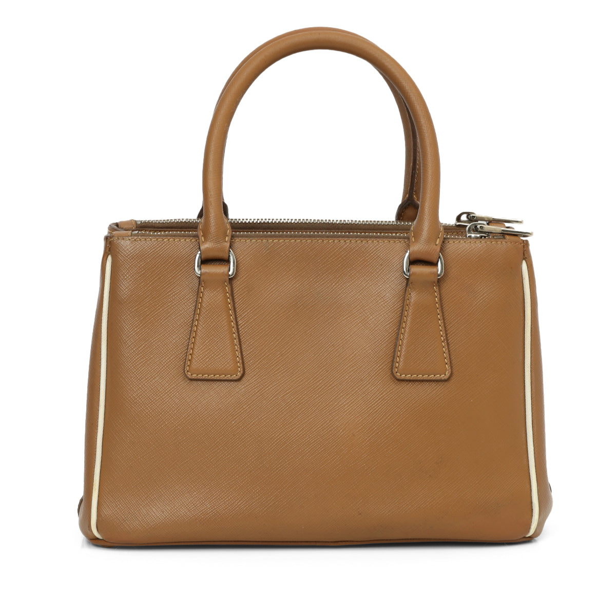 Saffiano Leather Galleria Double Zip Small Bag