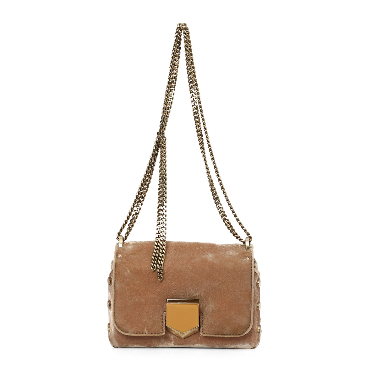 Petite Velvet Lockett Shoulder Bag