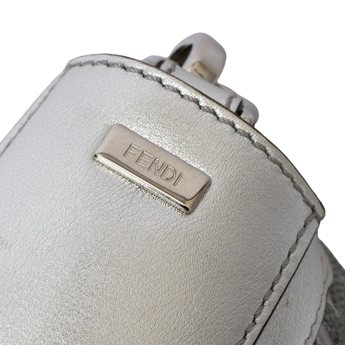 Baguette Silver PVC & Leather with Glitter Sequins Crossbody