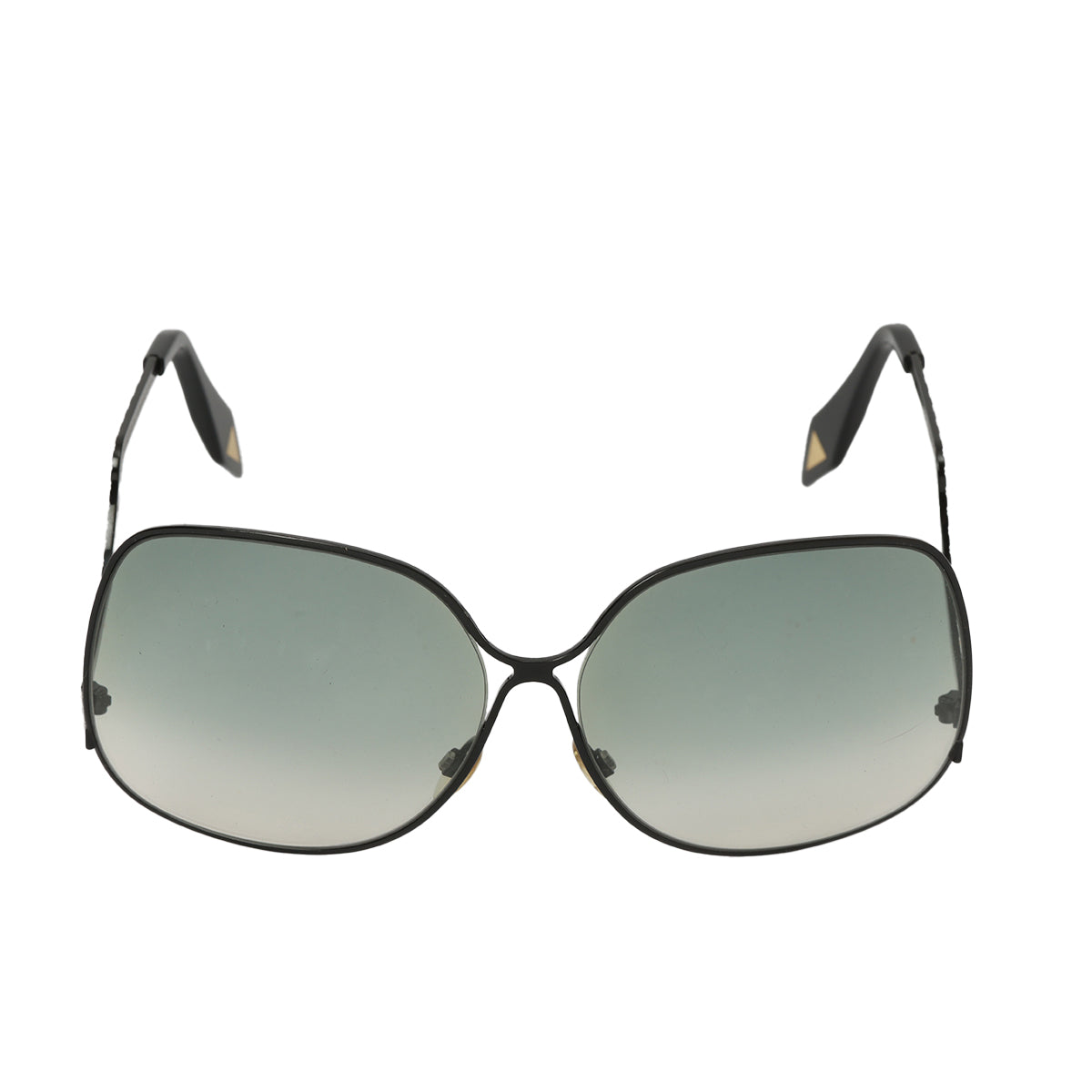 Beckham 0021 Black Metal Frame Sunglasses Oversized