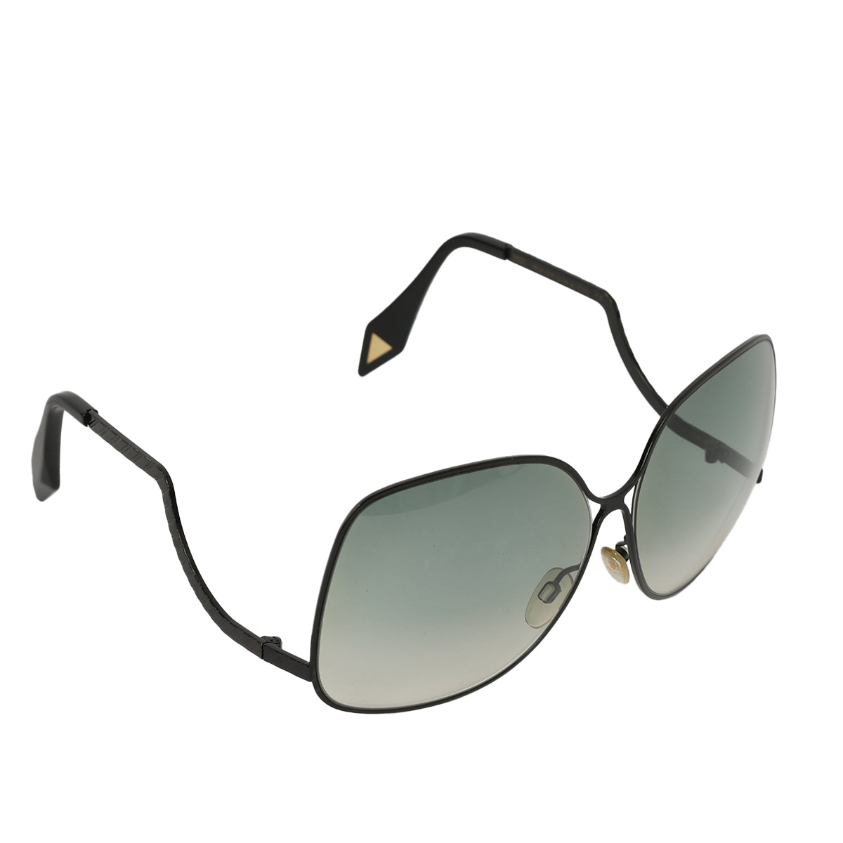Beckham 0021 Black Metal Frame Sunglasses Oversized