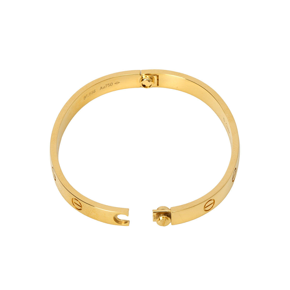 Yellow Gold Classic Model Love Bracelet Size: 17