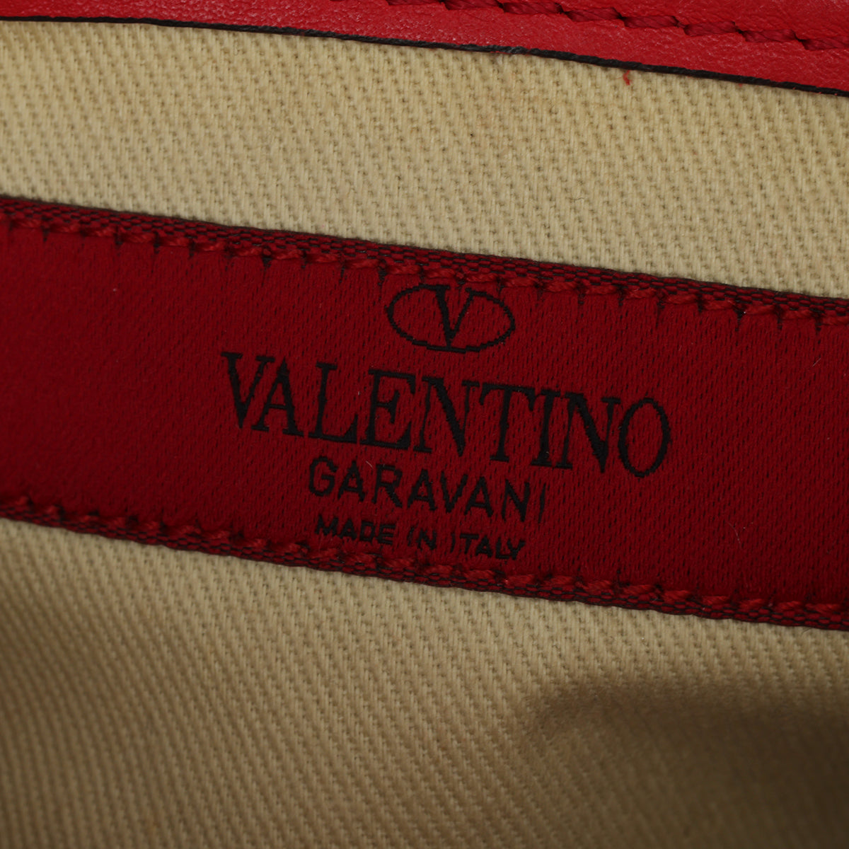 Deep Coral Red Rock-studded Crossbody