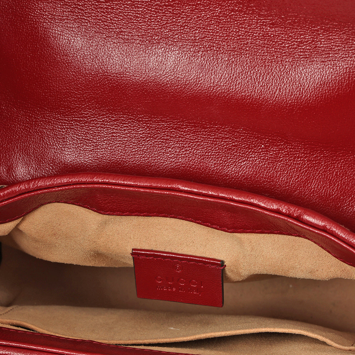 Brown Mini GG Marmont Canvas Satchel Marrone Rosso Beige