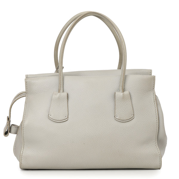 トートバッグ GREY LEATHER TOTES SEVEN BY SEVEN - レザートートバッグ LEATHER TOTE BAG - Cow