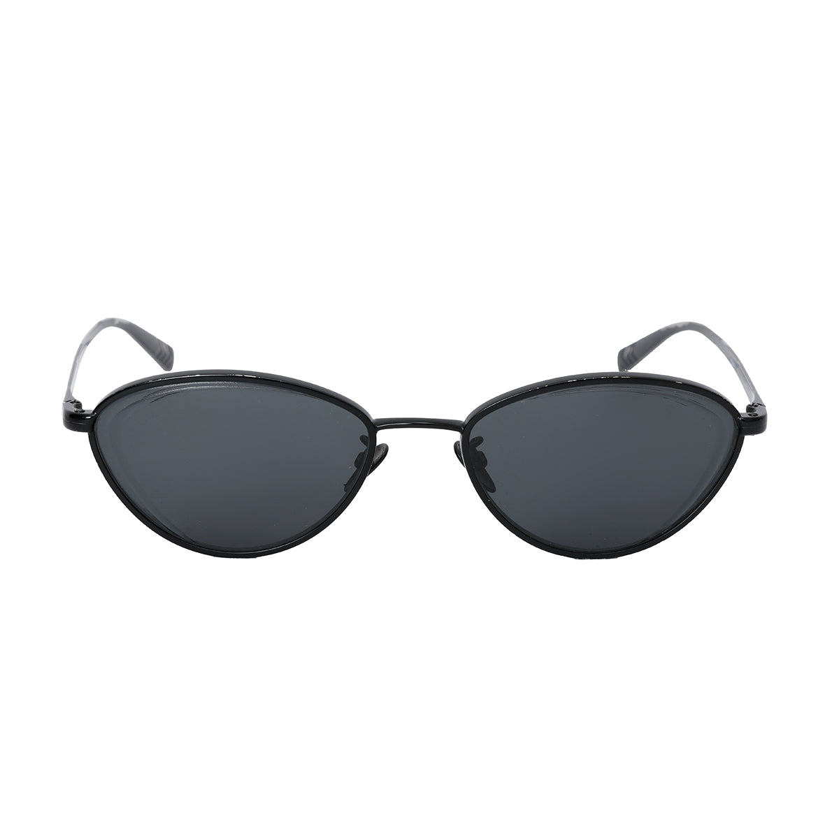 Black Cat Eye Metal Sunglasses Medium