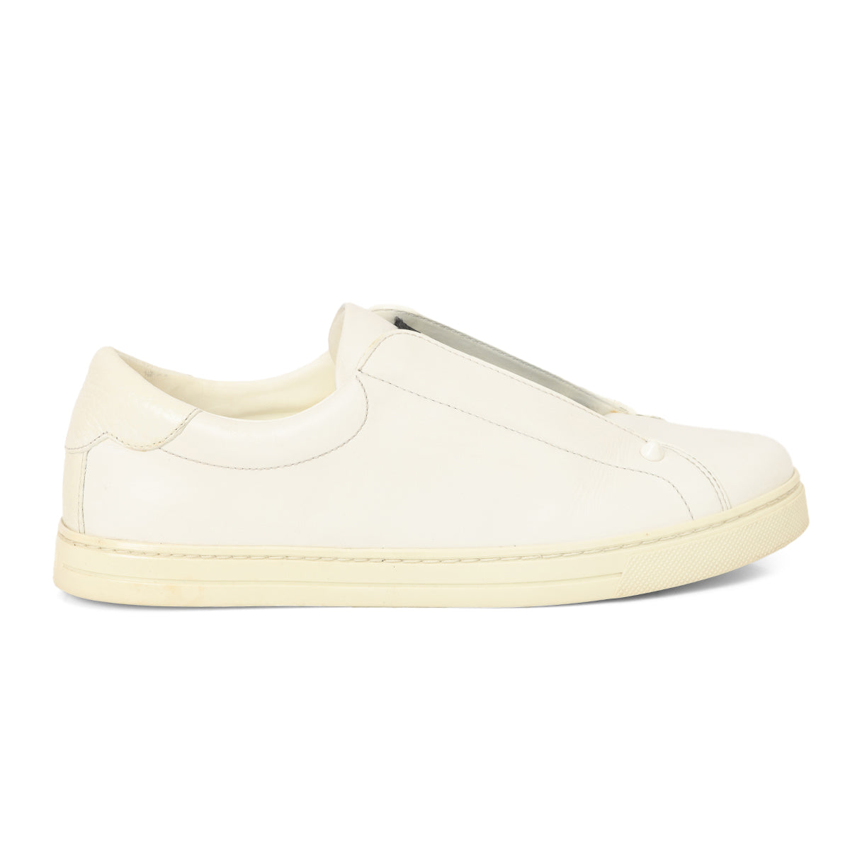 Slip On FF Logo Leather Sneaker