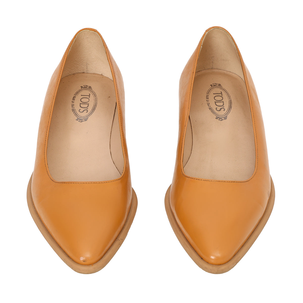 Camel Patent Leather Pumps Size: EU 35