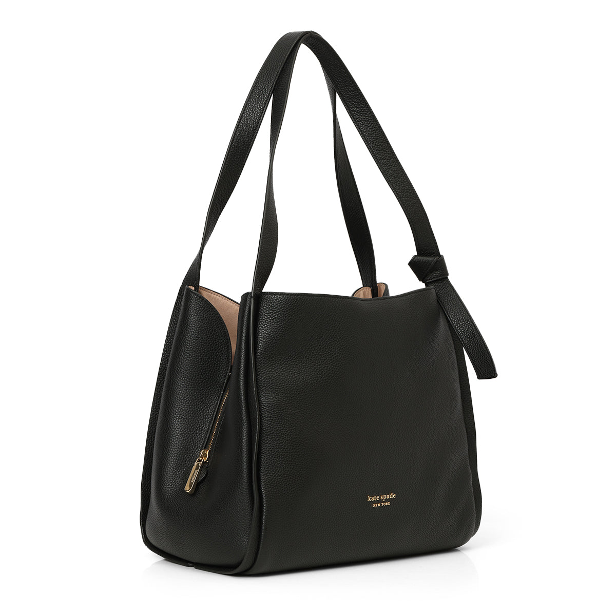 Black Large Knott Tote