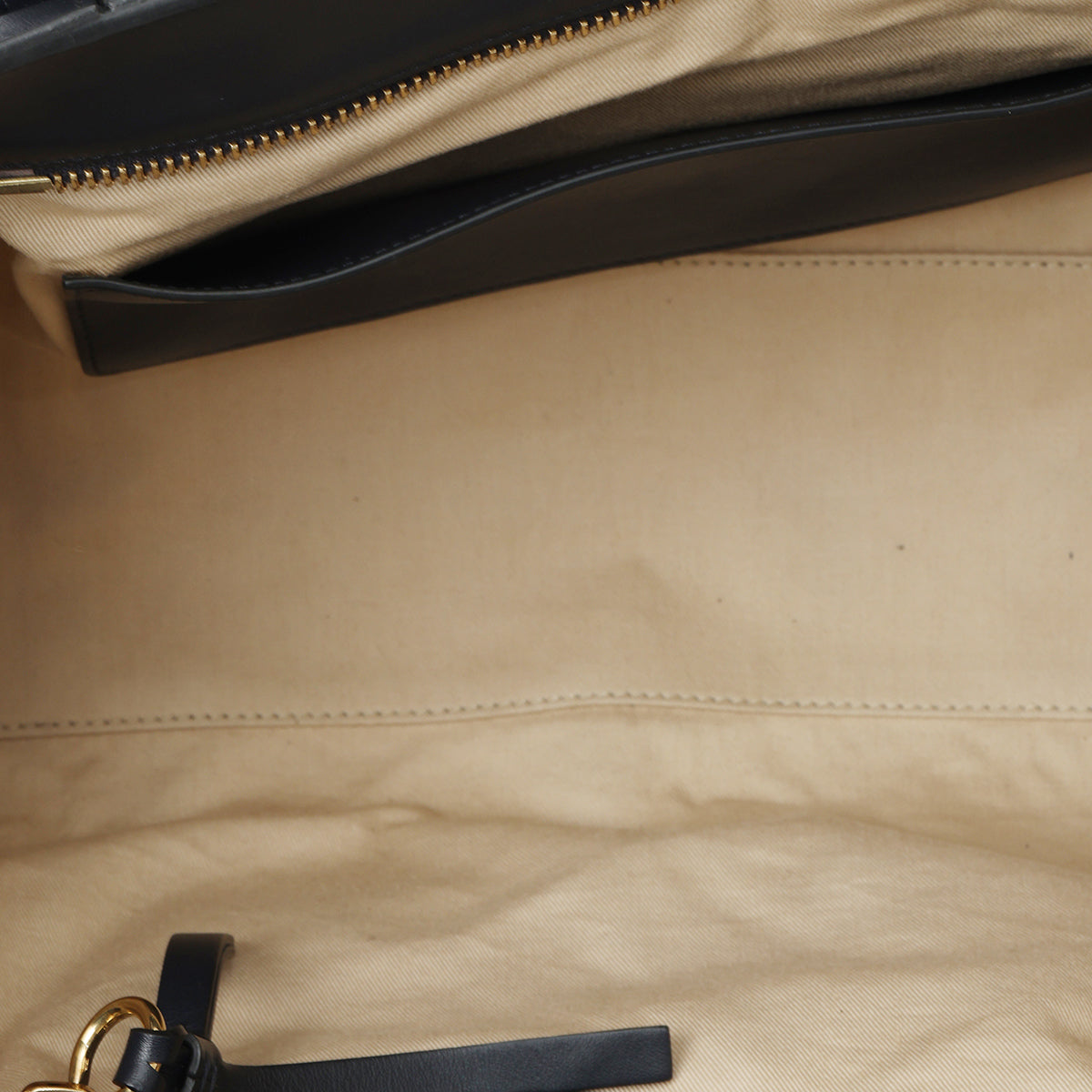 Black Embossed Leather Tote Bag