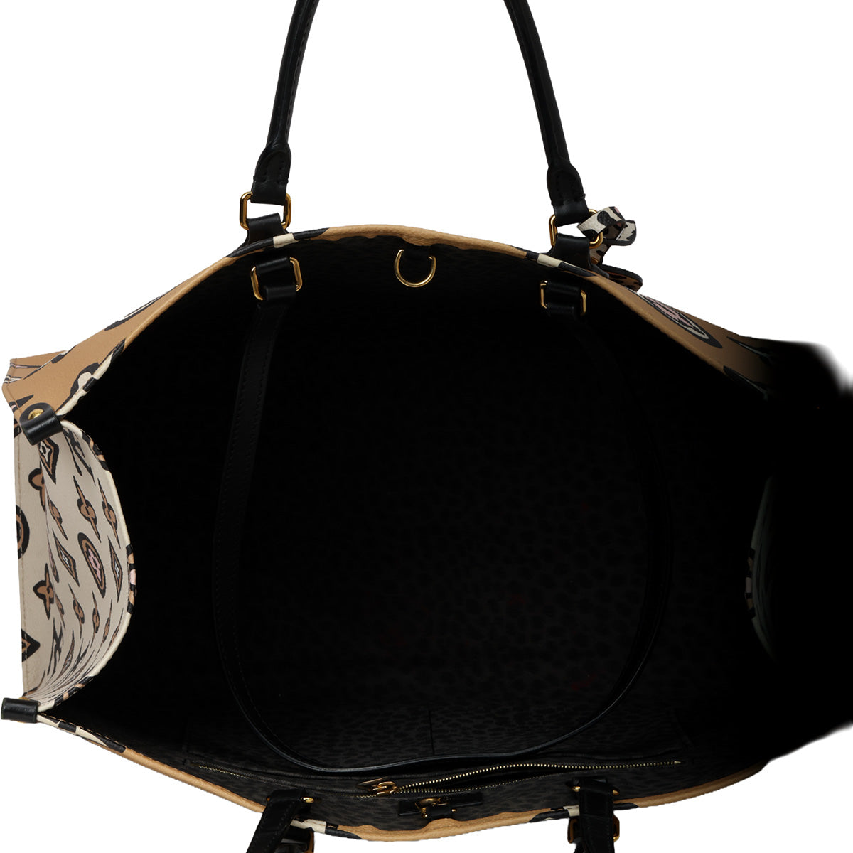 Limited Edition Creme Wild at Heart Monogram Canvas Onthego GM Bag