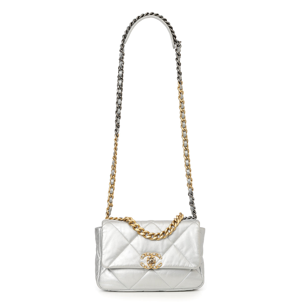 19 Silver Shoulder Bag Medium