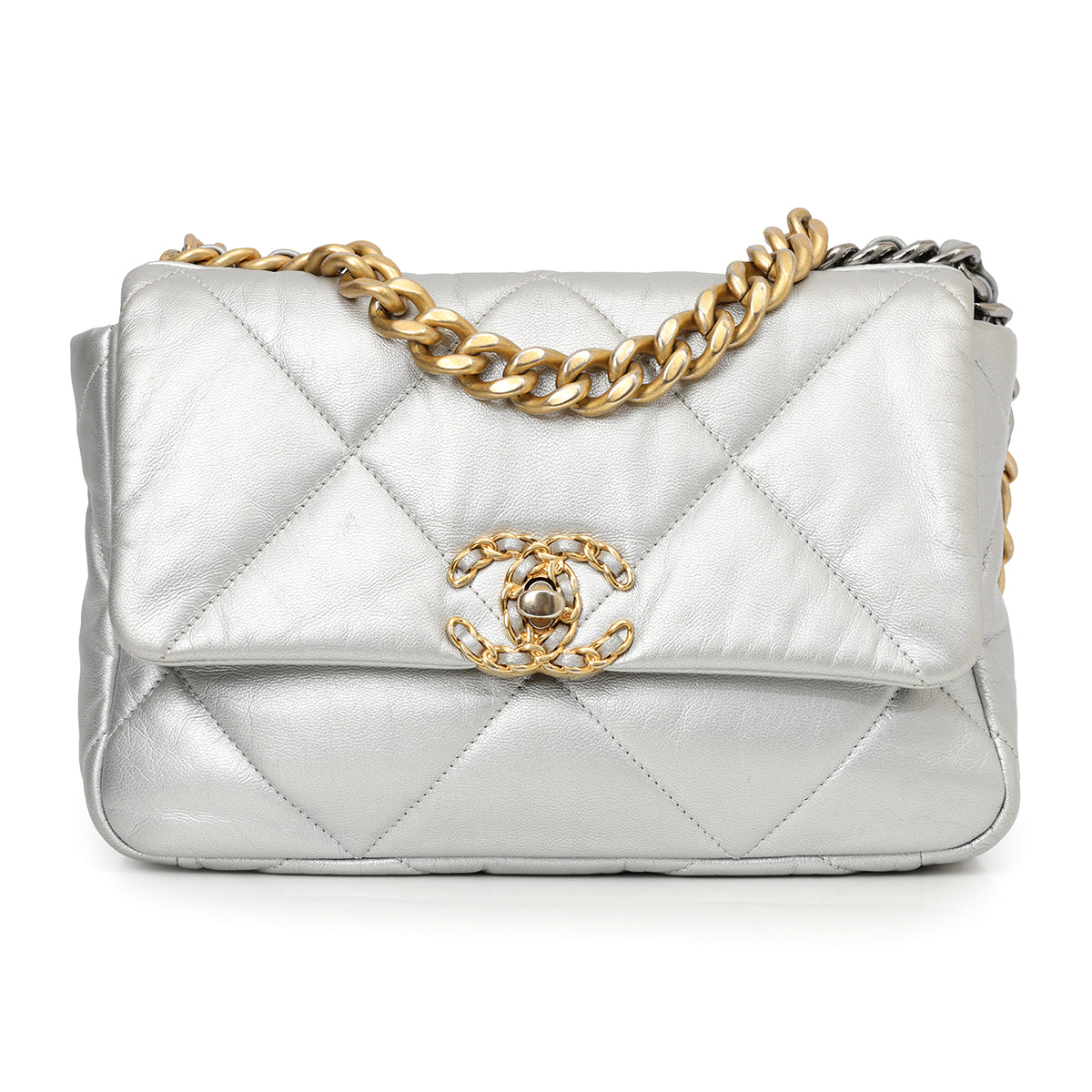 19 Silver Shoulder Bag Medium