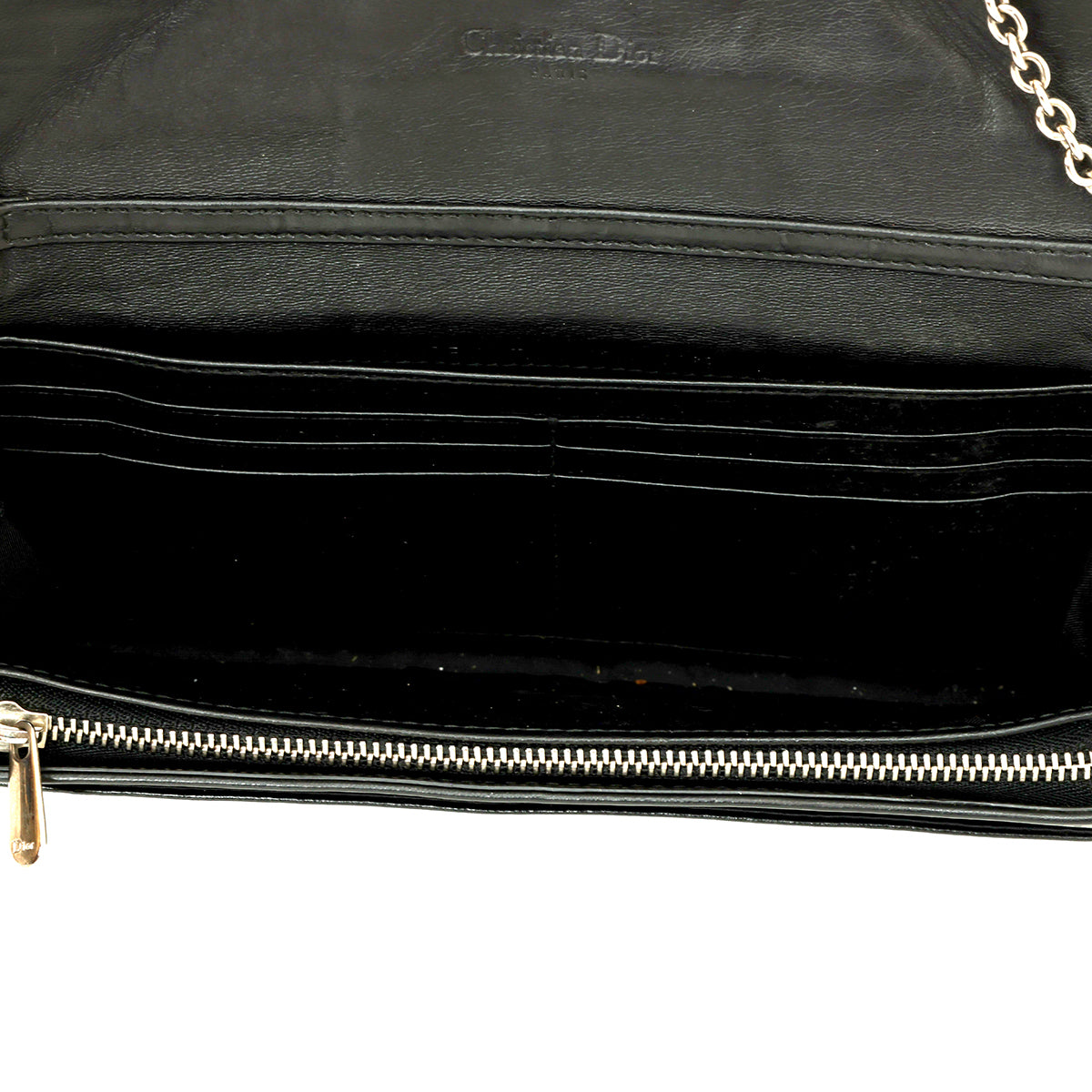 Black Demilune Wallet On Chain Bag