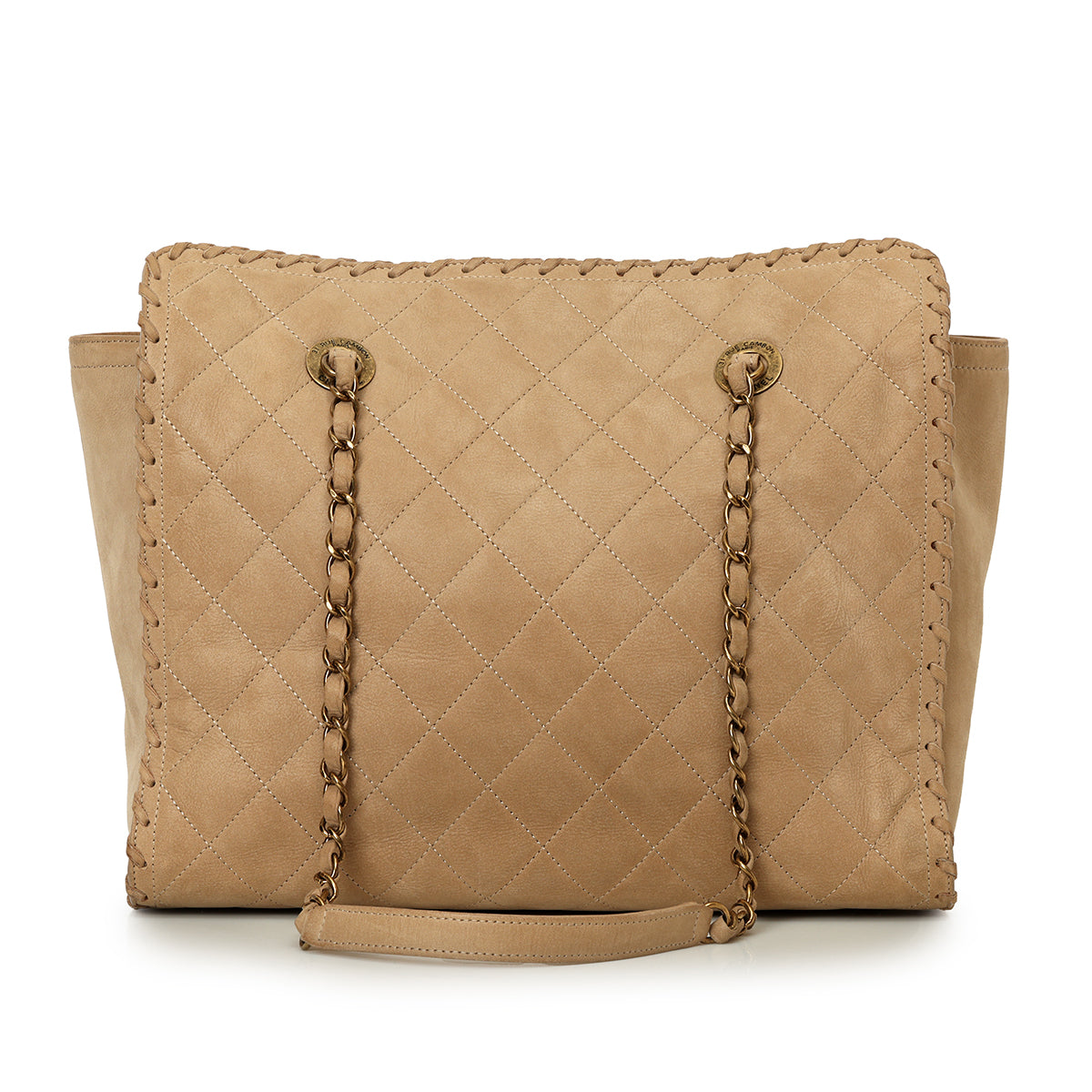 Whipstitch Velvet Calfskin Tote One Size