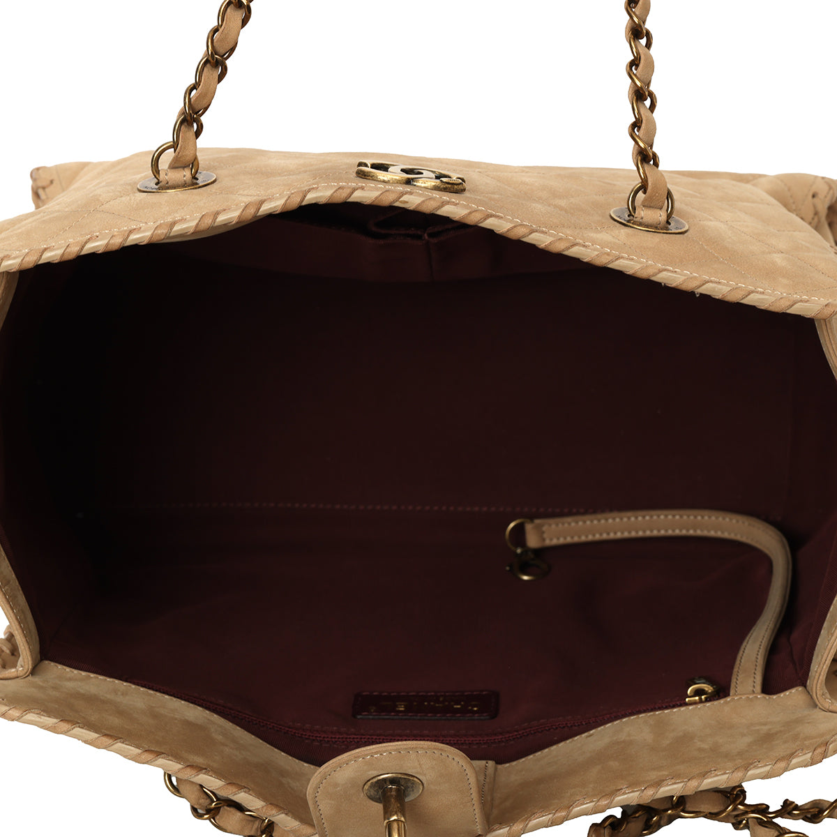 Whipstitch Velvet Calfskin Tote One Size