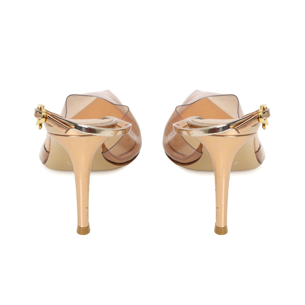 Ribbon D'Orsay plexi Slinback Pumps-38