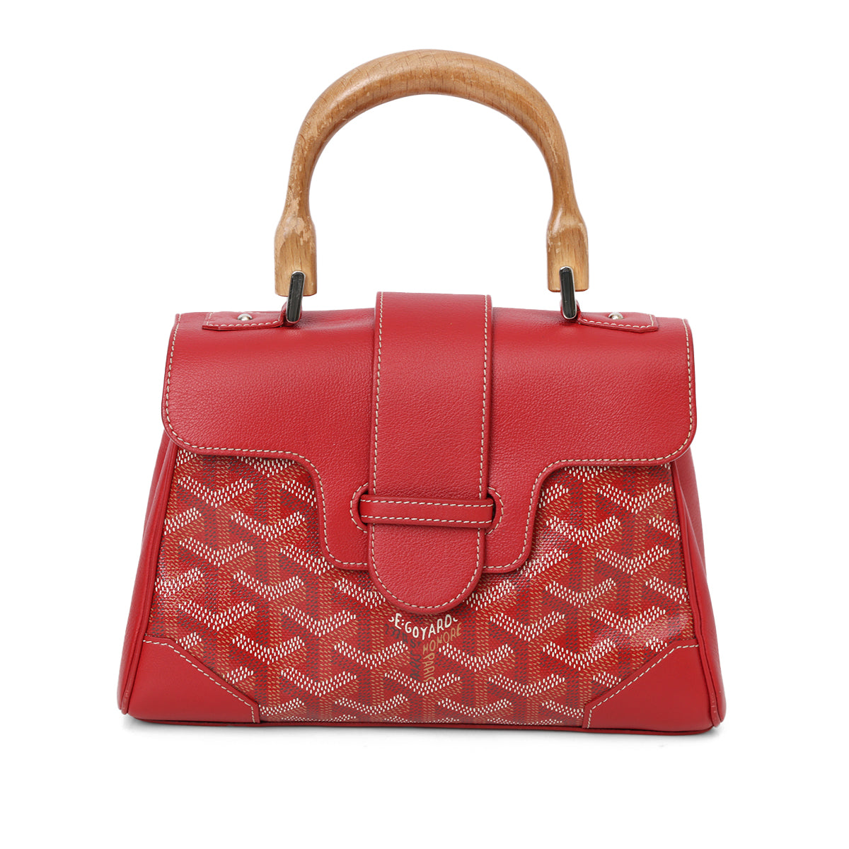 Red Saigon Souple Mini Top Handle Bag