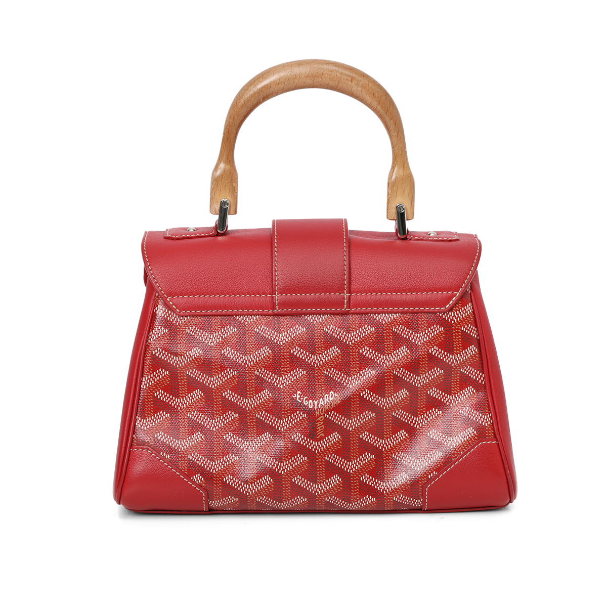 Red Saigon Souple Mini Top Handle Bag