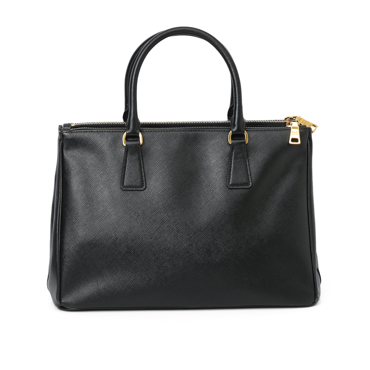 Galleria Black Large Saffiano Leather Tote