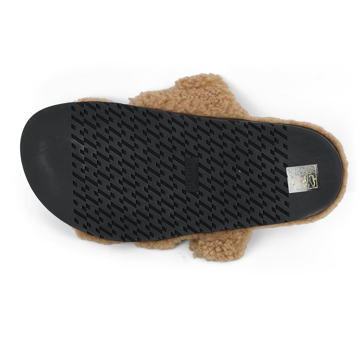 Beige Gobi Chypre Sandal In Shearling 38