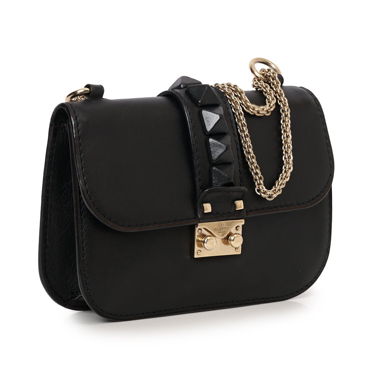 Rockstud Glam Lock Small Flap Bag