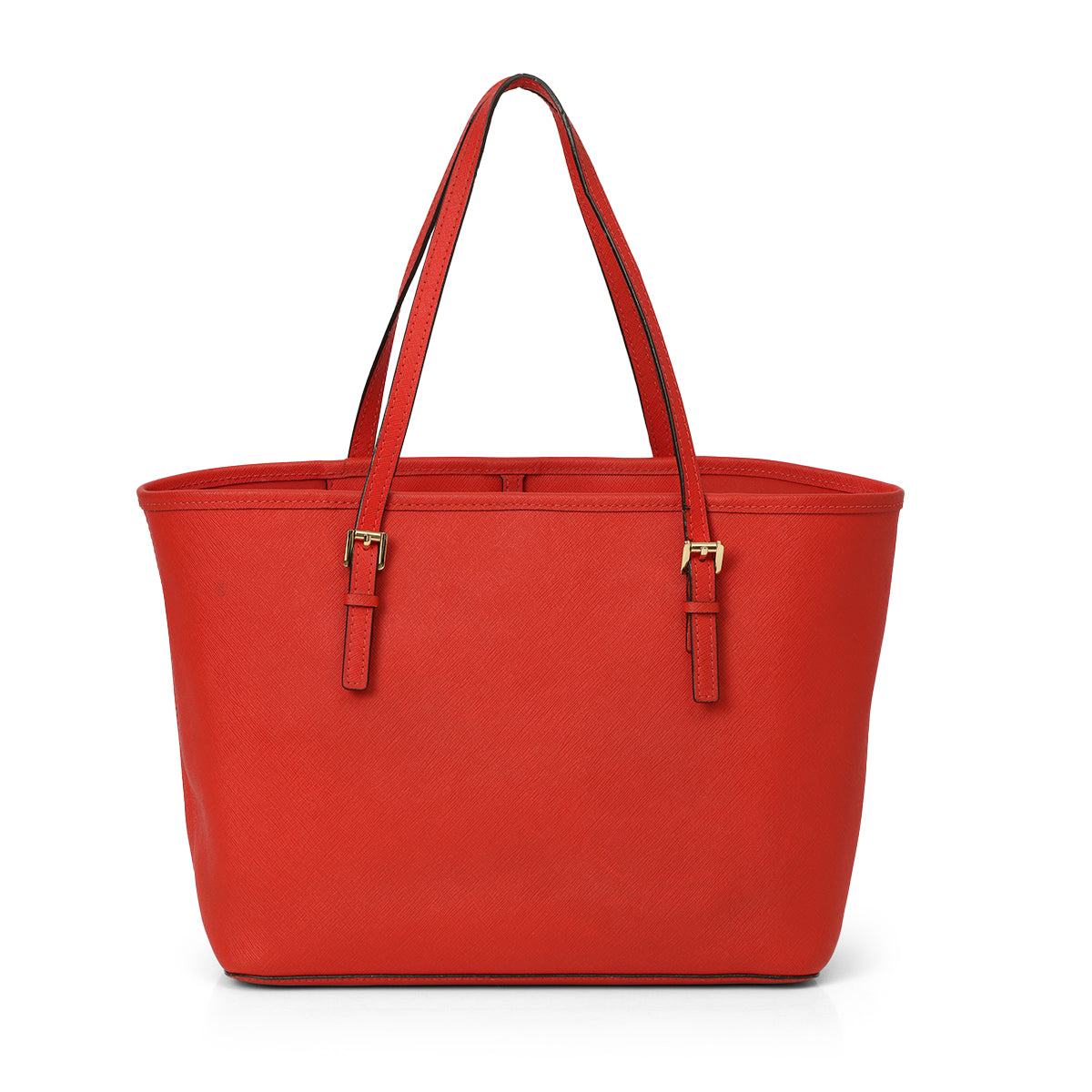 Red Quinn Leather Tote- One Size