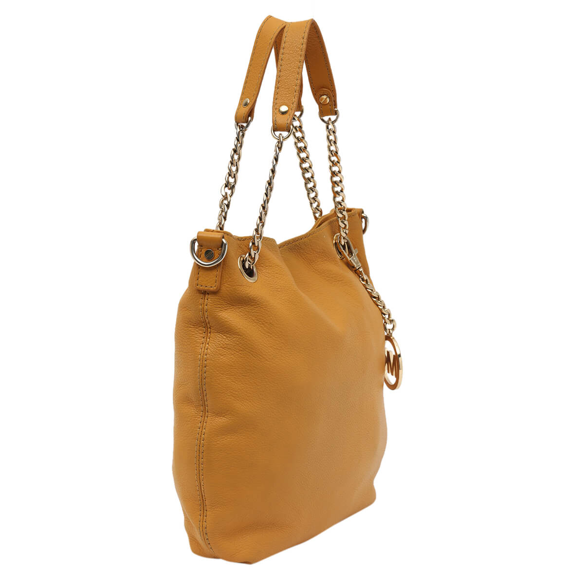 Leather Jet Set Chain Shoulder Bag with Strap