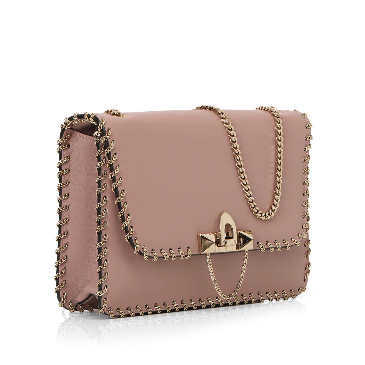 Rockstud Demilune Chain Shoulder Bag One Size