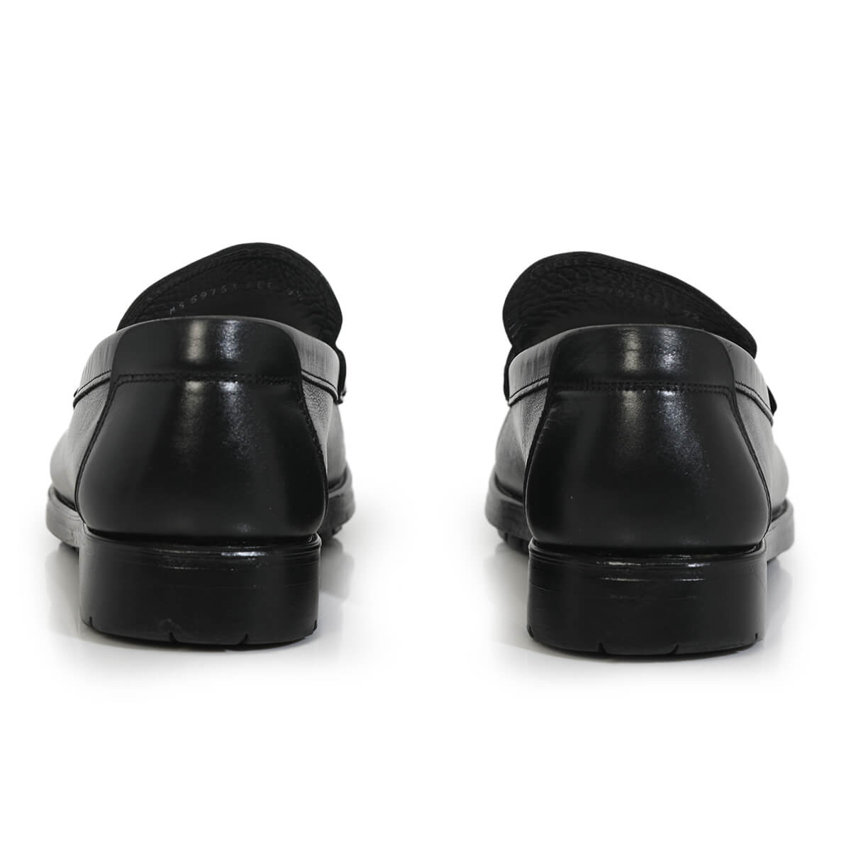 Black Leather Dress Loafers/Size-9.5D