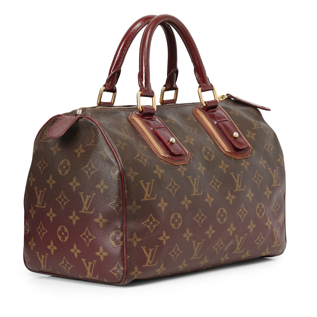 Limited Edition Bordeaux Monogram Mirage Speedy 30 Bag